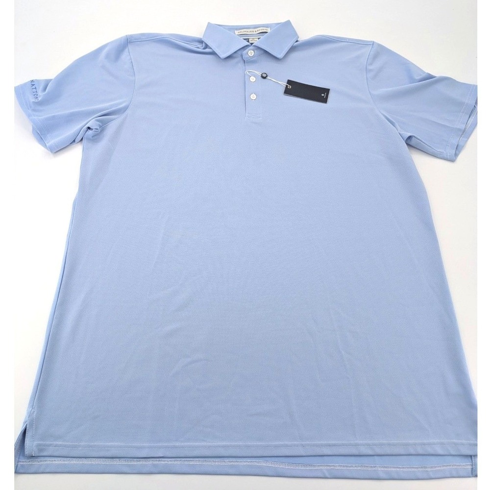 Holderness & Bourne The Graham Polo Shirt XXL Blue Tailored Fit Medinah Club